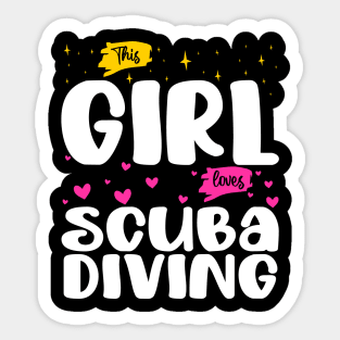 This Girl Loves Scuba Diving - Ocean Explorer Sticker